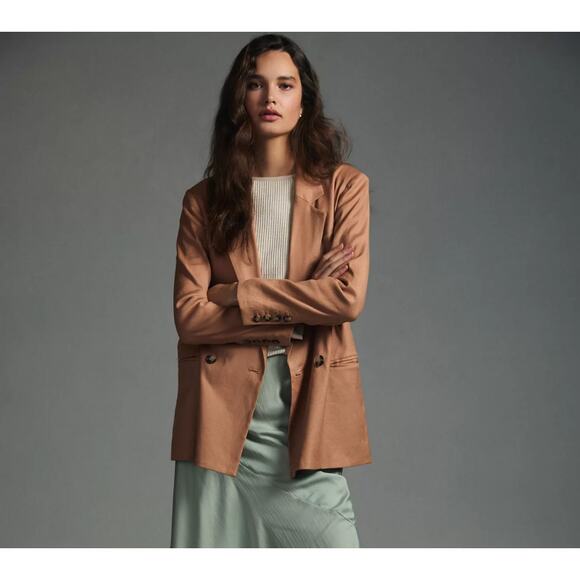 Maeve Oversized Double-Breasted Blazer - Picture 2 of 4